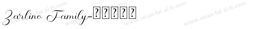 Zarlino Family字体转换